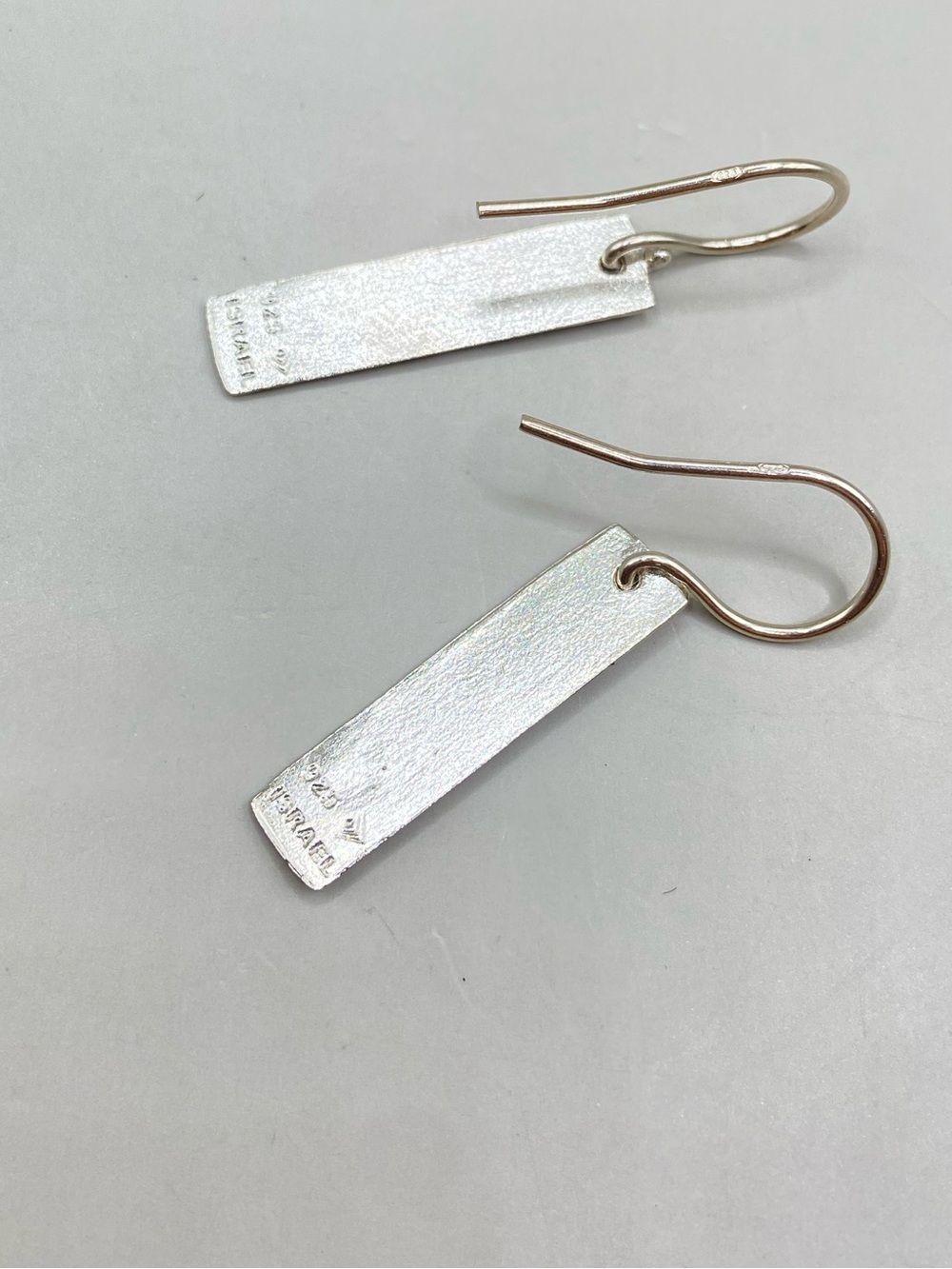 Silpada Albuquerque Textured Rectangle Dangle Earrings W3372 - Picture 5 of 5